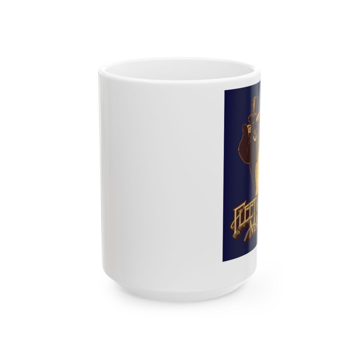 Penguin White Logo Mug | Fleetwood Mac - alternate angle 2, merchandise