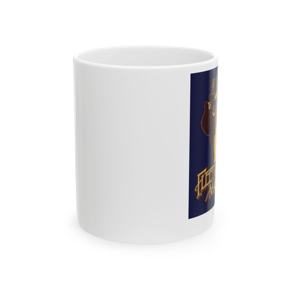 Penguin White Logo Mug | Fleetwood Mac - alternate angle 1, merchandise